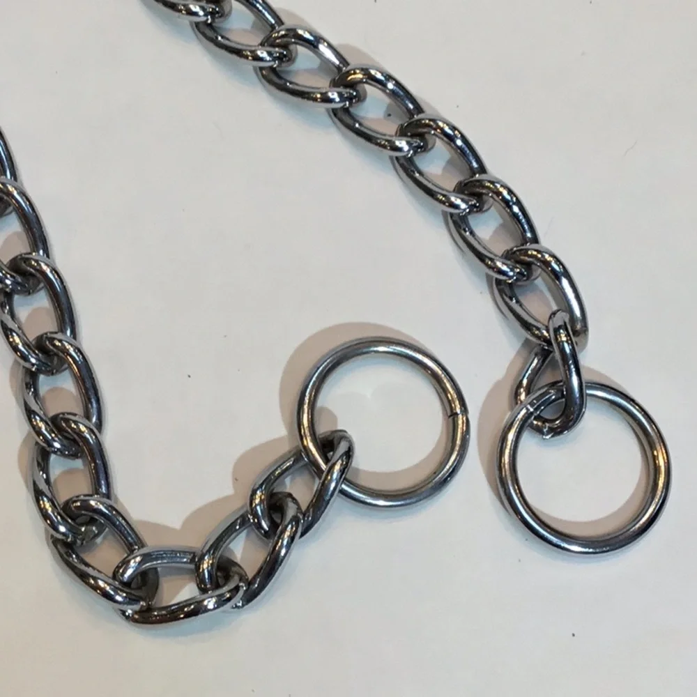 Slip-through Dog collar, 18” thick chain